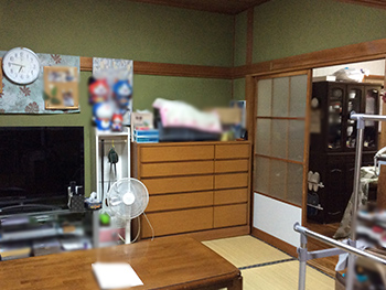 リビング施工前