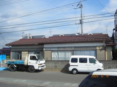 屋根葺き替え前