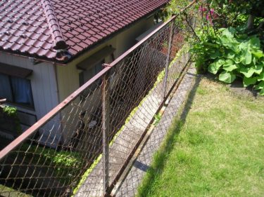 フェンス施工前