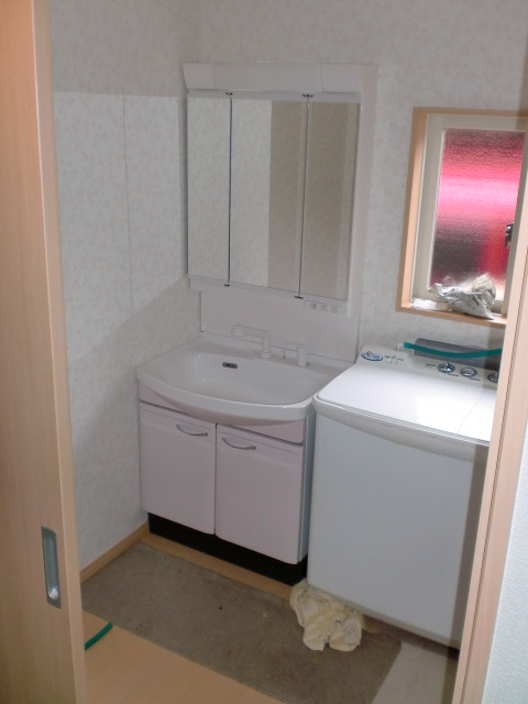 洗面施工後