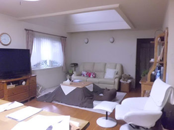 リビング施工前