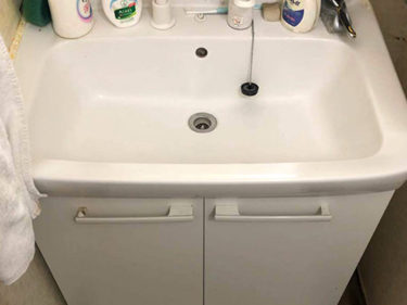 洗面施工前