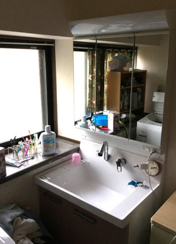 洗面施工後