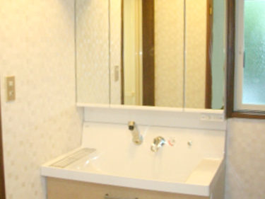 洗面化粧台交換リフォーム