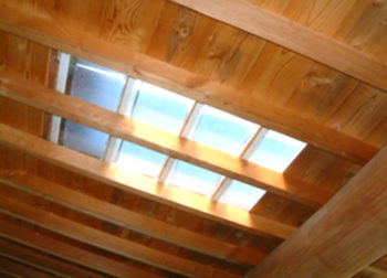 ガラス瓦施工後